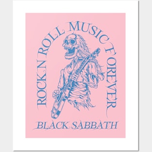 B L A C K  S A B  B A T H /// Skeleton Rock N Roll Posters and Art